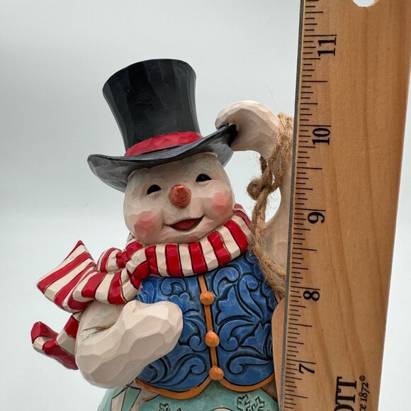 Rare Jim Shore, Heartwood Creek "Alive With Joy" Light Up Snowman Works - Picture 11 of 12
